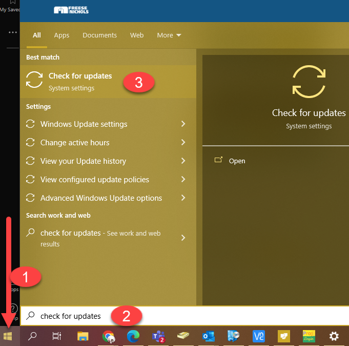 Check For Windows Updates